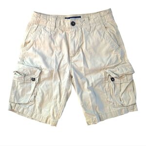 American Eagle Men's Tan Cargo Cotton Shorts Size 30